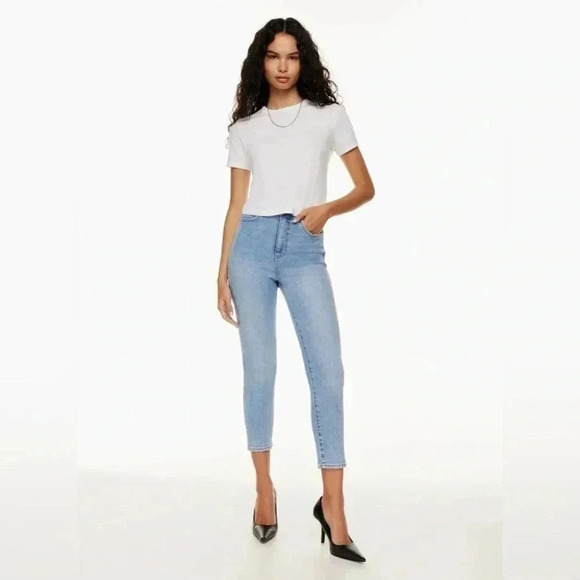 denim forum the lola high rise skinny crop  size 25 - Picture 1 of 10